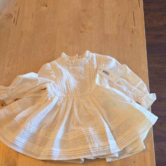 Elegant White Kids Blouse - Picture 3 of 6